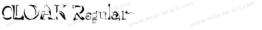 CLOAK Regular字体转换